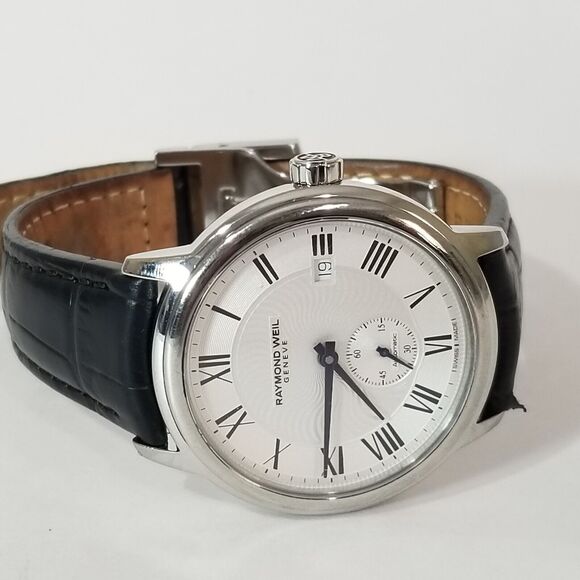 Raymond Weil Maestro Auto Steel Mens Strap Watch Date 2238-v454431 - Picture 14 of 16